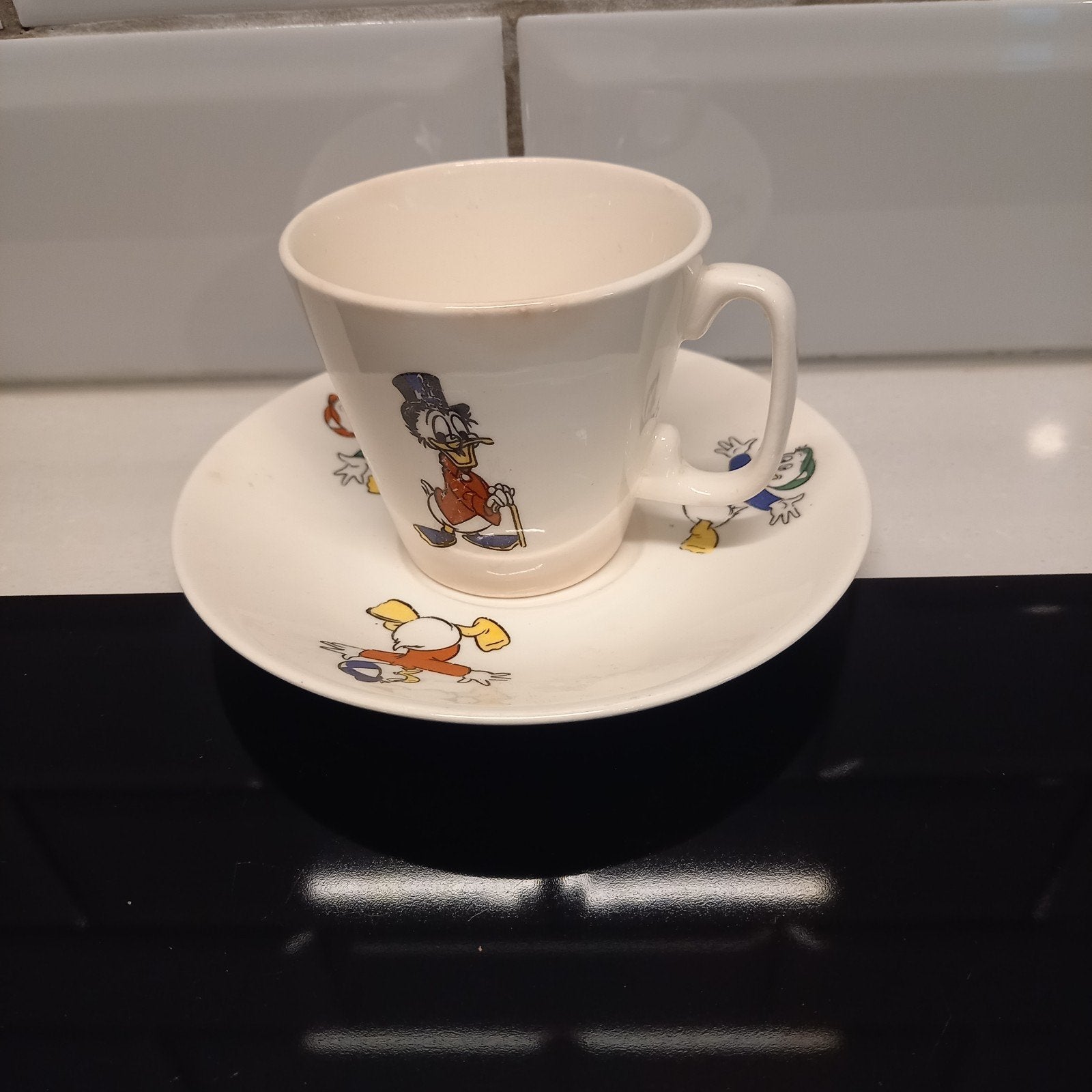 Vintage Disney kinderkop/ schotel Royal Sphinx Maastrichzgan, Ophalen of Verzenden, Zo goed als nieuw, Porselein, Kop en/of schotel