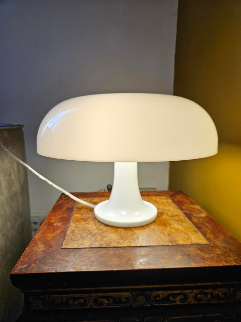 Artemide Nesso Tafellamp - Vintage Design Klassieker, Kunststof, Gebruikt, Ophalen of Verzenden, Vintage, Mid-century Modern, Design