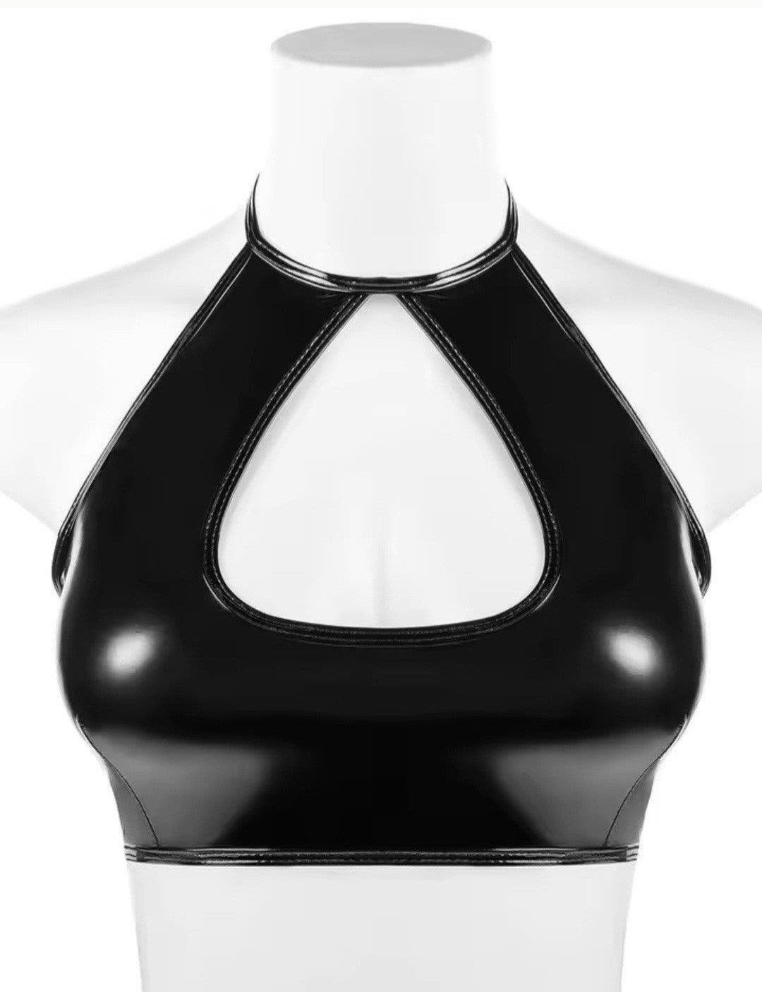 Mooie Lak Lerenlook Topje, tm 3XL, Verzenden, Nieuw, Zwart, Zonder mouw