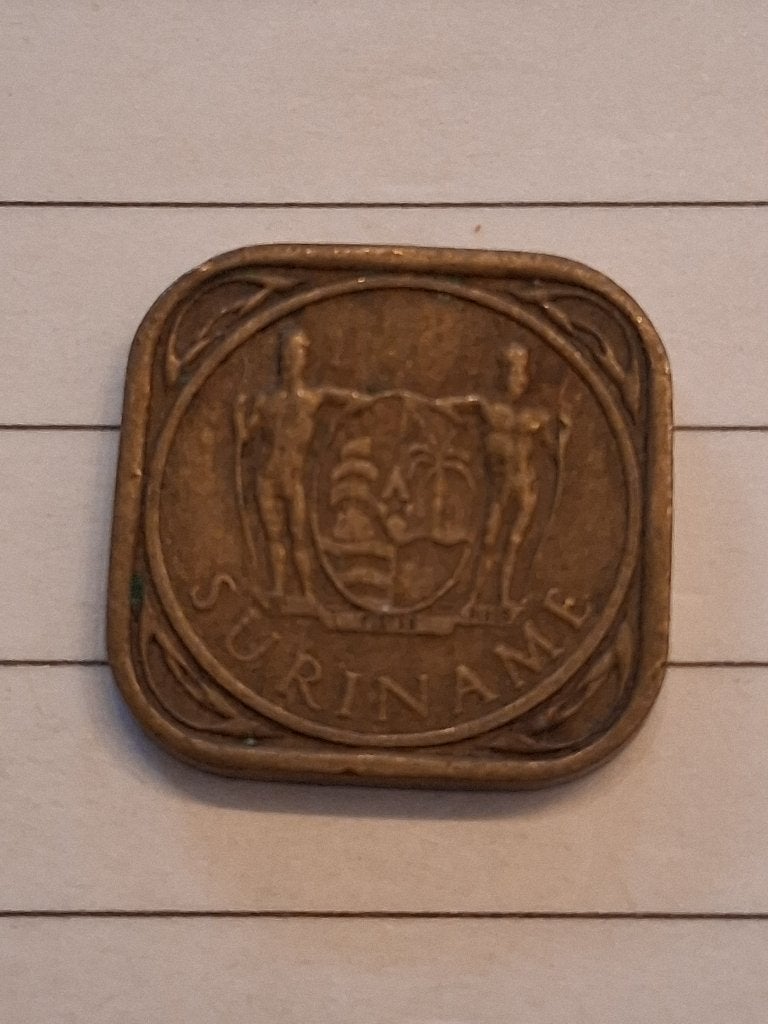 5 cent 1972 Suriname, Postzegels en Munten, Ophalen of Verzenden, Koningin Juliana, 5 cent, Losse munt