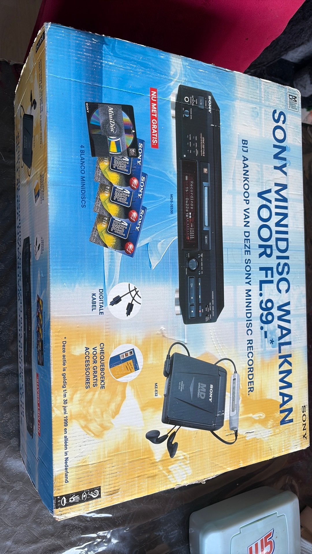 Sony MDS-JE530 Minidisc deck, Ophalen of Verzenden, Gebruikt