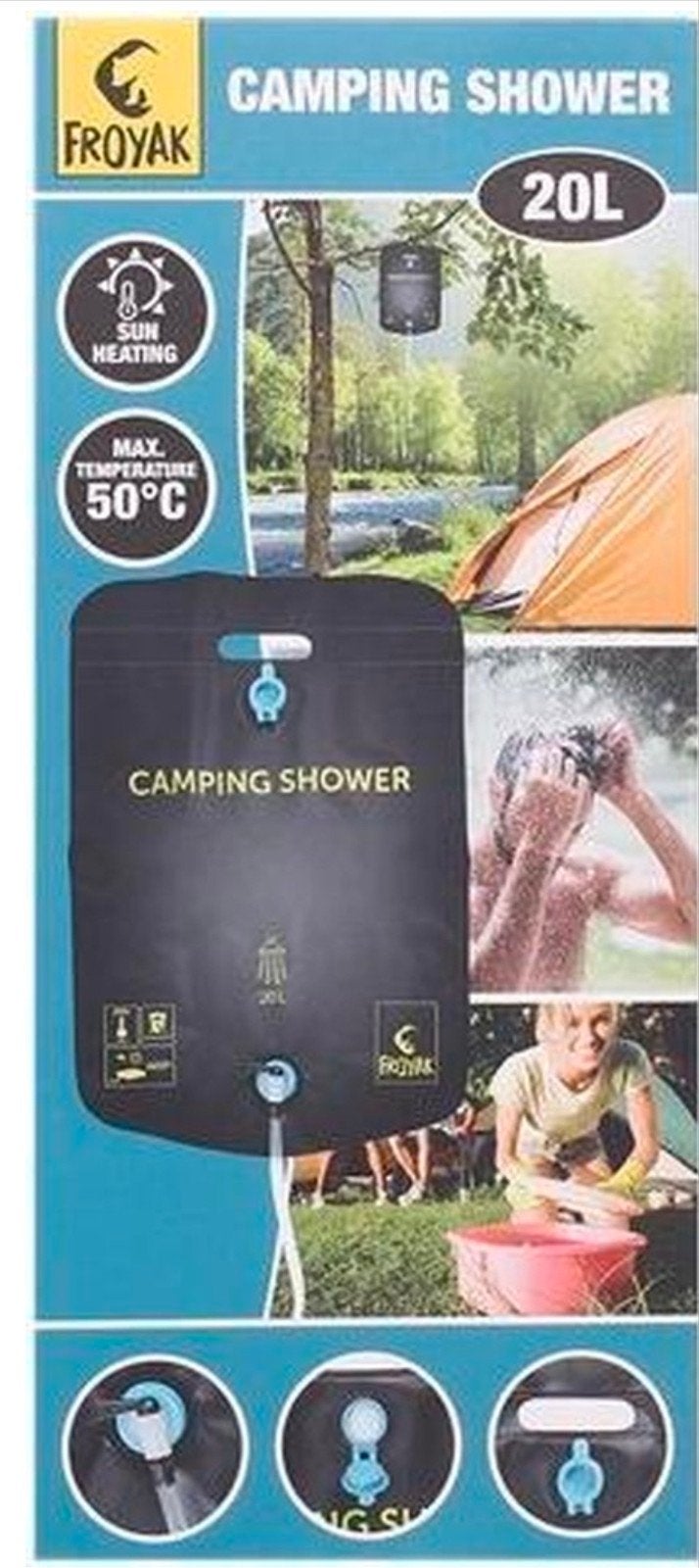 Camping douche 20 liter, Caravans en Kamperen, Kampeeraccessoires, Nieuw, Ophalen of Verzenden, Babijhandel@gmail.com, Handelsonderneming BABIJ