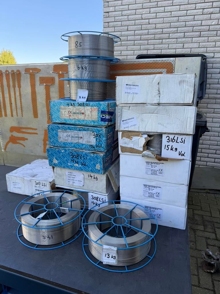 RVS Lasdraad Mig Mag 307 308 316, Doe-het-zelf en Verbouw, Gereedschap | Lasapparaten, Ophalen, Zo goed als nieuw, Minder dan 150 ampère