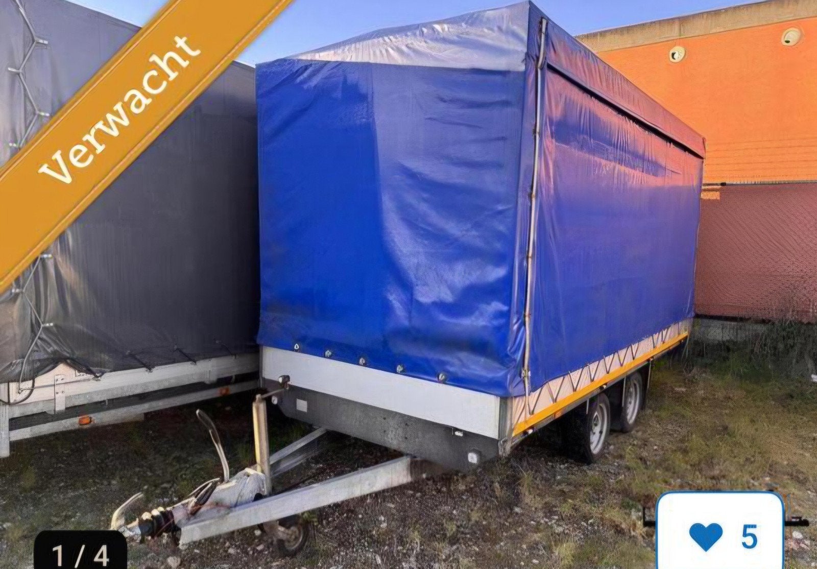 Eduard aanhangwagen met huif, Auto diversen, Aanhangers en Bagagewagens, Ophalen, Gebruikt