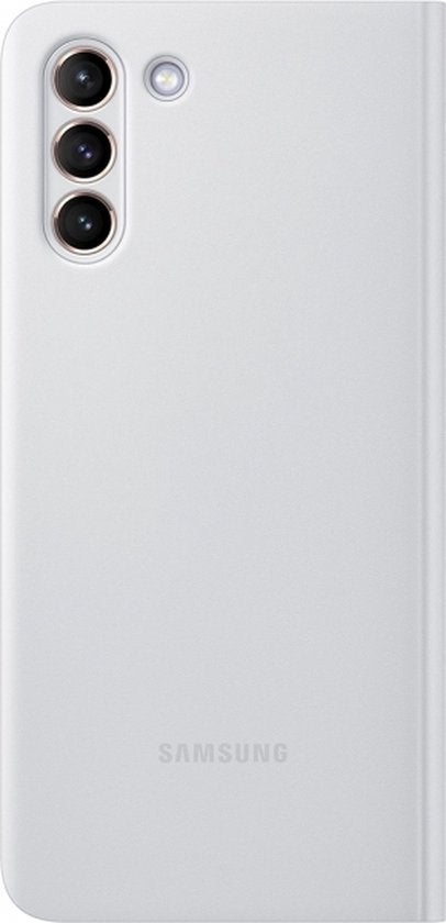 Samsung S21 Plus Clear View Cover Light Grey | Retourdeal, Samsung Electronics Benelux B.V., Madefor@samsung.com, Evert van de Beekstraat 310, 1118CX Schiphol, Nederland