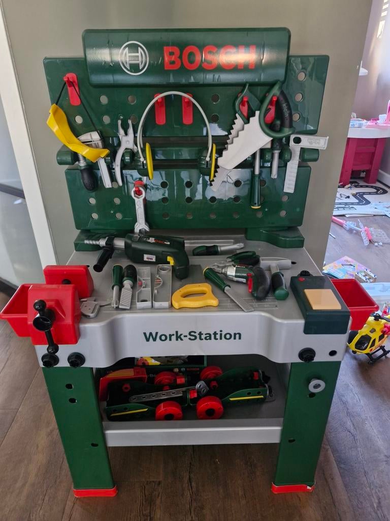 Bosch werkbank, Kinderen en Baby's, Speelgoed | Speeltafels, Ophalen, Gebruikt