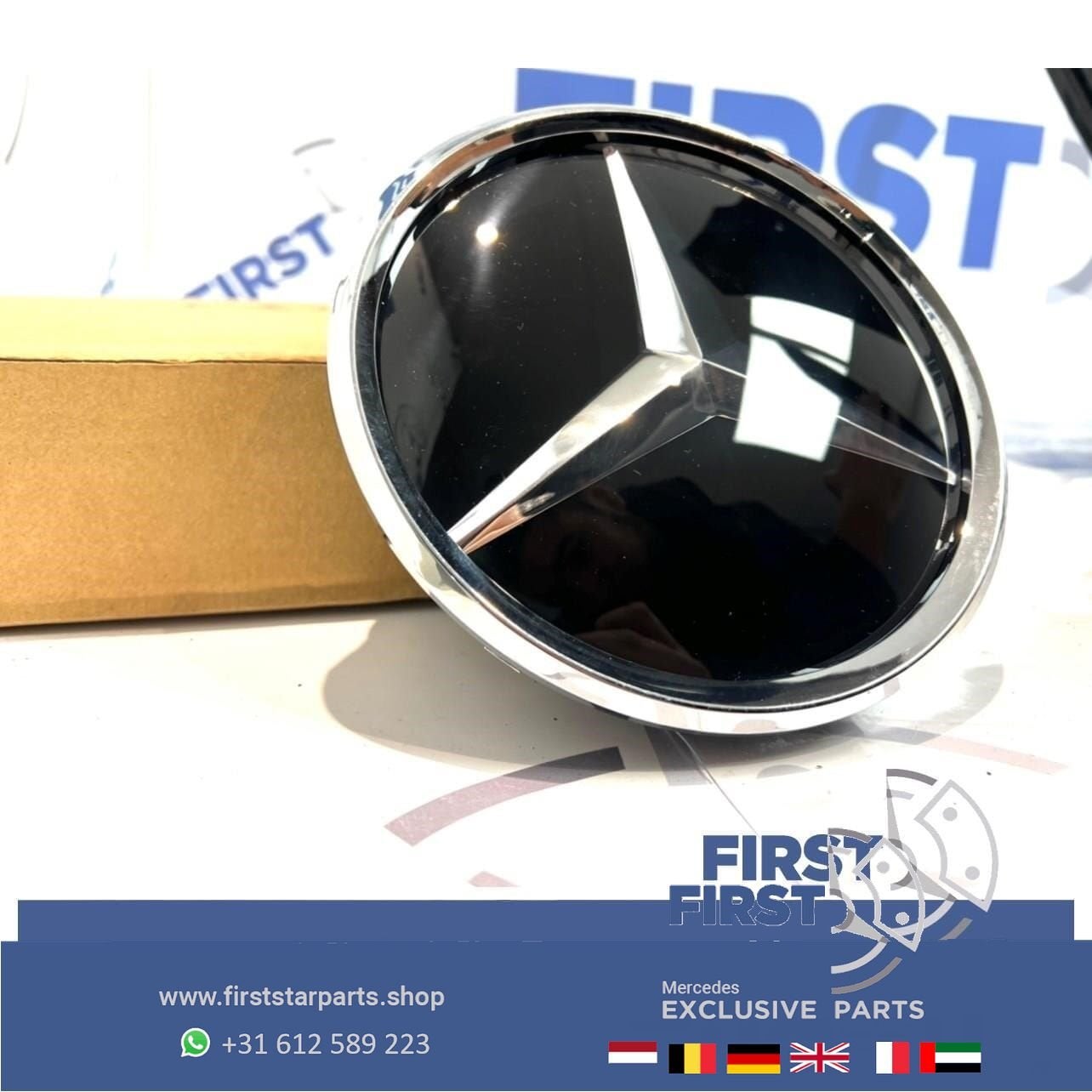 Mercedes AMG STER LOGO GLAS W176 W205 W117 W213 W238 W156  S, Gebruikt, -, Ophalen of Verzenden, -