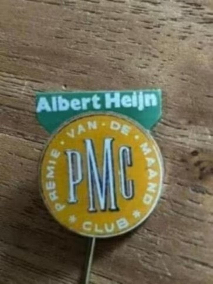 Speldje Albert Heijn . P M C premie van de maand club, Verzamelen, Ophalen of Verzenden, Zo goed als nieuw, Overige onderwerpen