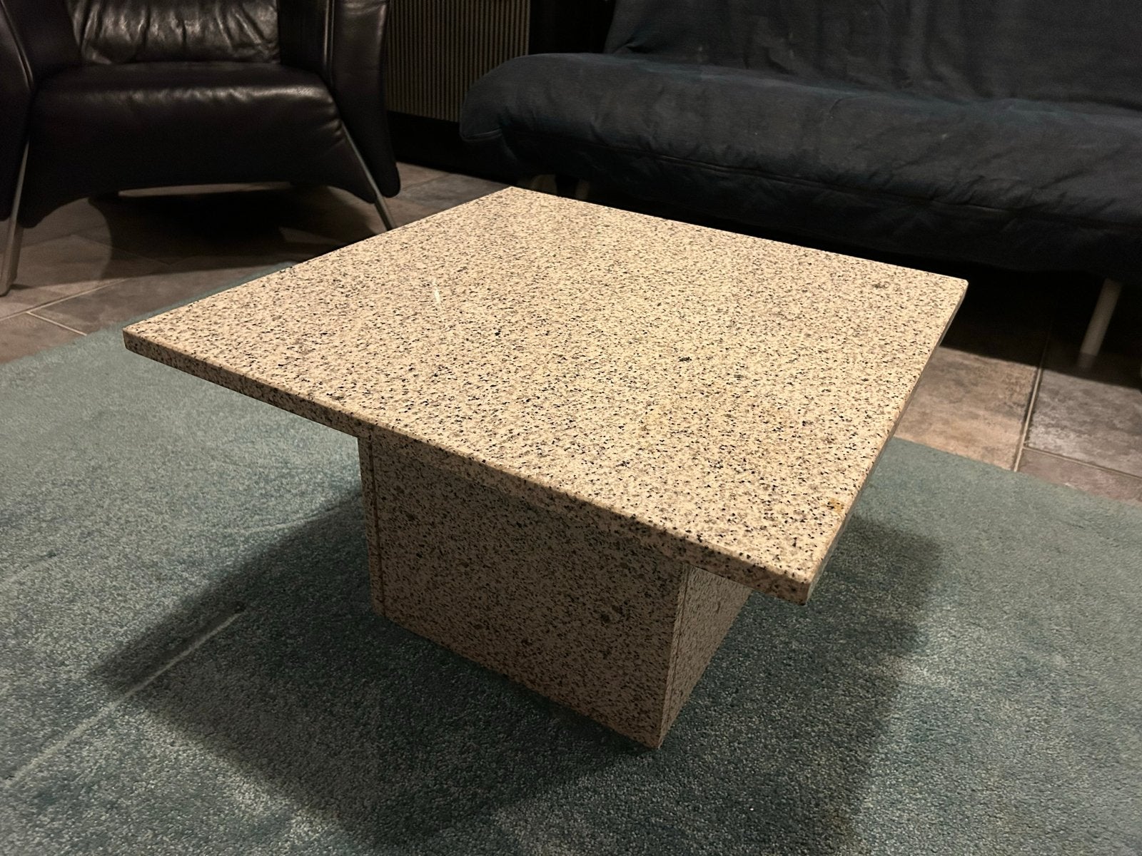 Stijlvolle salontafel van graniet vierkant tafel SPOTPRIJS!, Ophalen, Overige materialen, Minder dan 50 cm, Vierkant