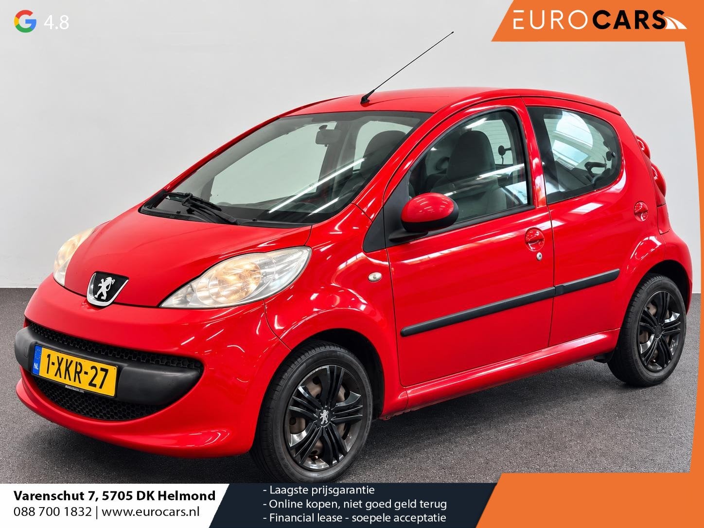 Peugeot 107 1.0-12V XS Airco 5-DRS Centrale vergrendeling El, Auto's, Voorwielaandrijving, Stof, Gebruikt, 4 stoelen