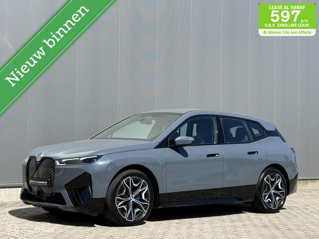 BMW iX xDrive40 High Exec | trekhaak | H/K | Laser | SOH 95%, Auto's, BMW, Automaat, Gebruikt, Zwart, 416 km