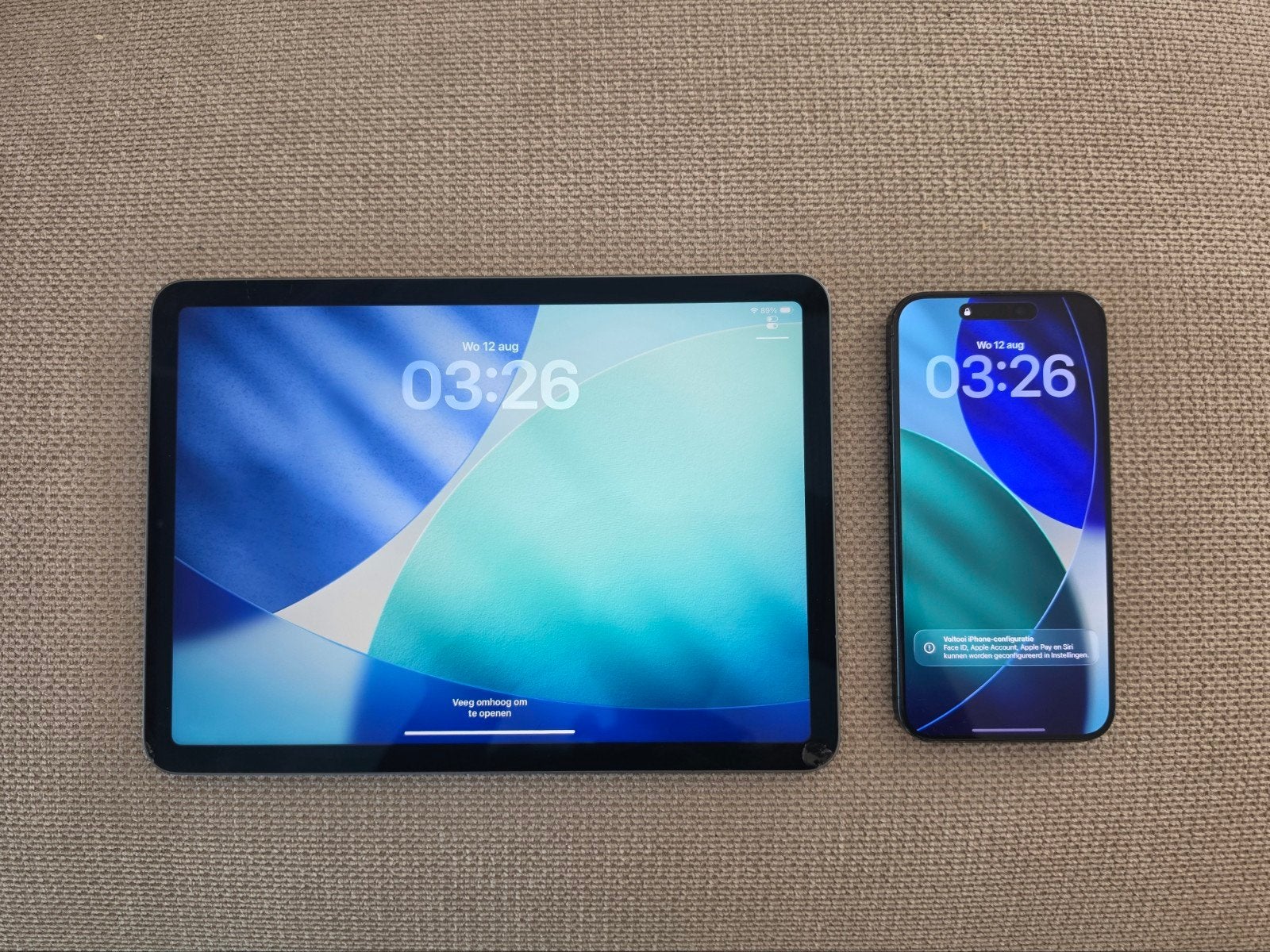 Te koop/ ruil:  iPhone 15 Pro Max (+ iPad Air 5e generatie), 256 GB, Gebruikt, Zwart, IPhone 15 Pro Max