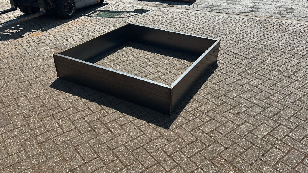 Cortenstaal Plantenbak 150x150x30cm 2mm Zonder Bodem, Ophalen, Nieuw, Rond, Metaal