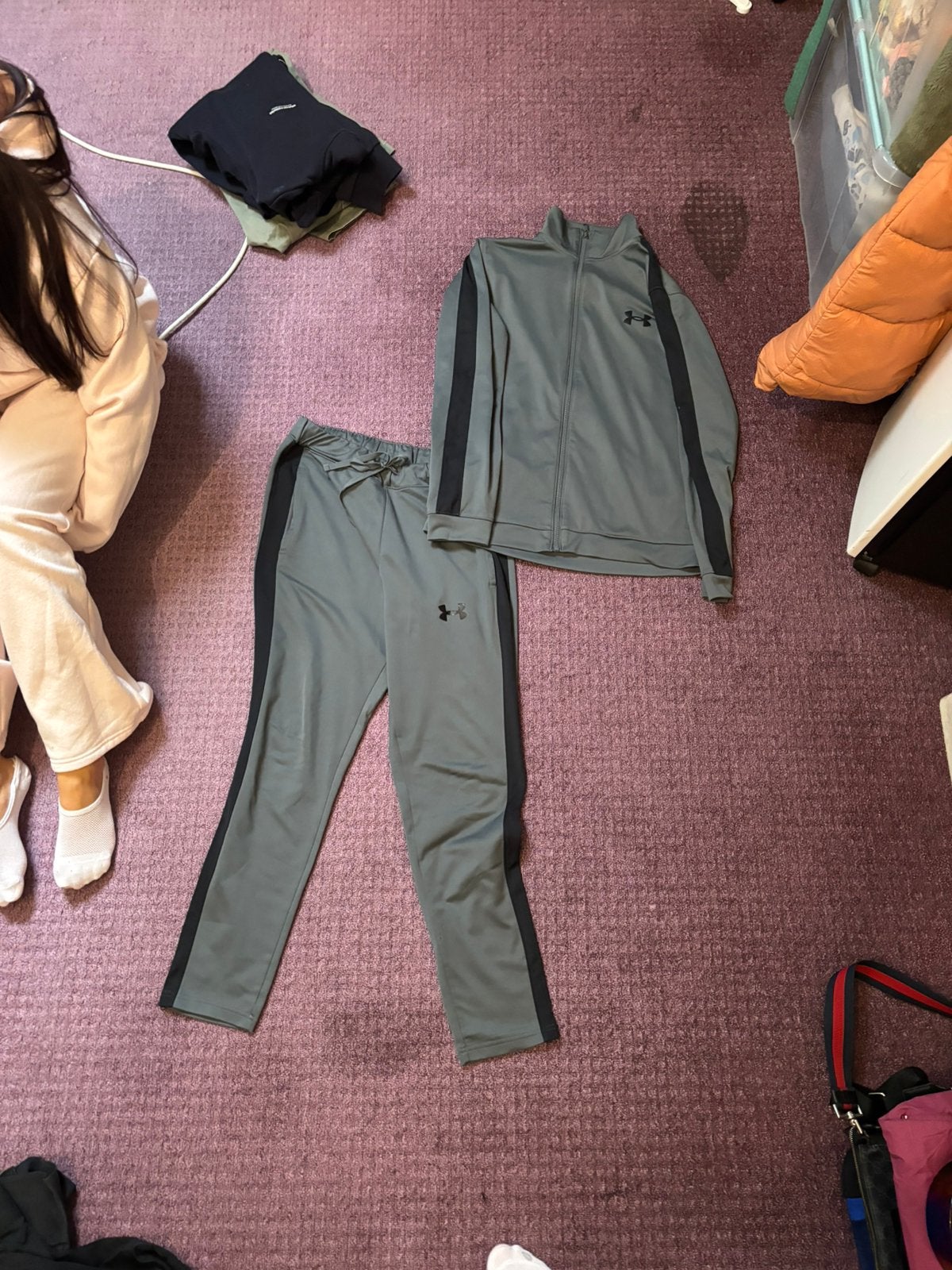Under armour trainingspak maat M, Ophalen of Verzenden, Zo goed als nieuw, Zwart, Algemeen