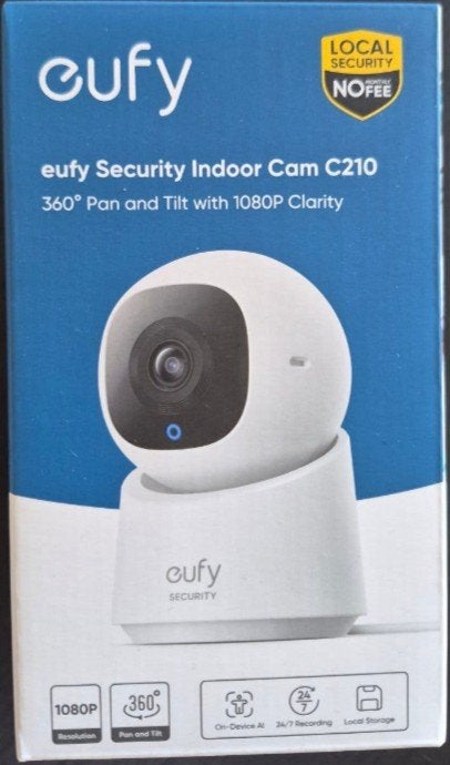 Eufy Security Indoor Cam C210 360 Pan en Tilt 1080P, Audio, Tv en Foto, Ophalen of Verzenden, Nieuw, Binnencamera