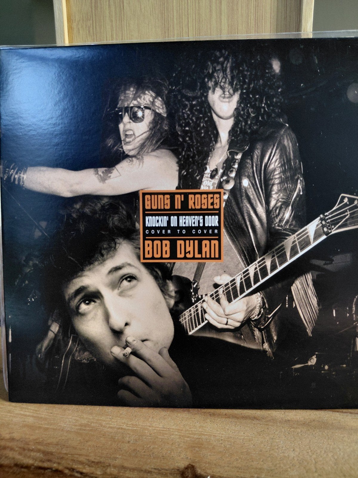 Guns n Roses + Bob Dylan  - knockin' on heavens door, Cd's en Dvd's, Vinyl | Rock, Ophalen of Verzenden, Zo goed als nieuw, 7 inch