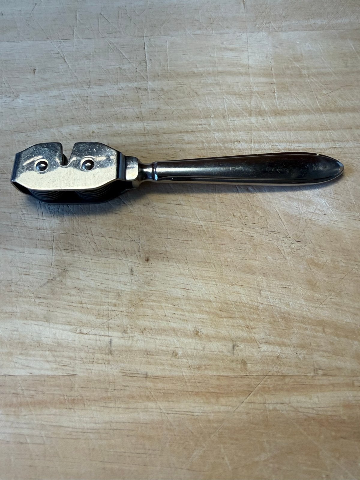 Vintage Gero Roestvrij Messenslijper, Ophalen of Verzenden