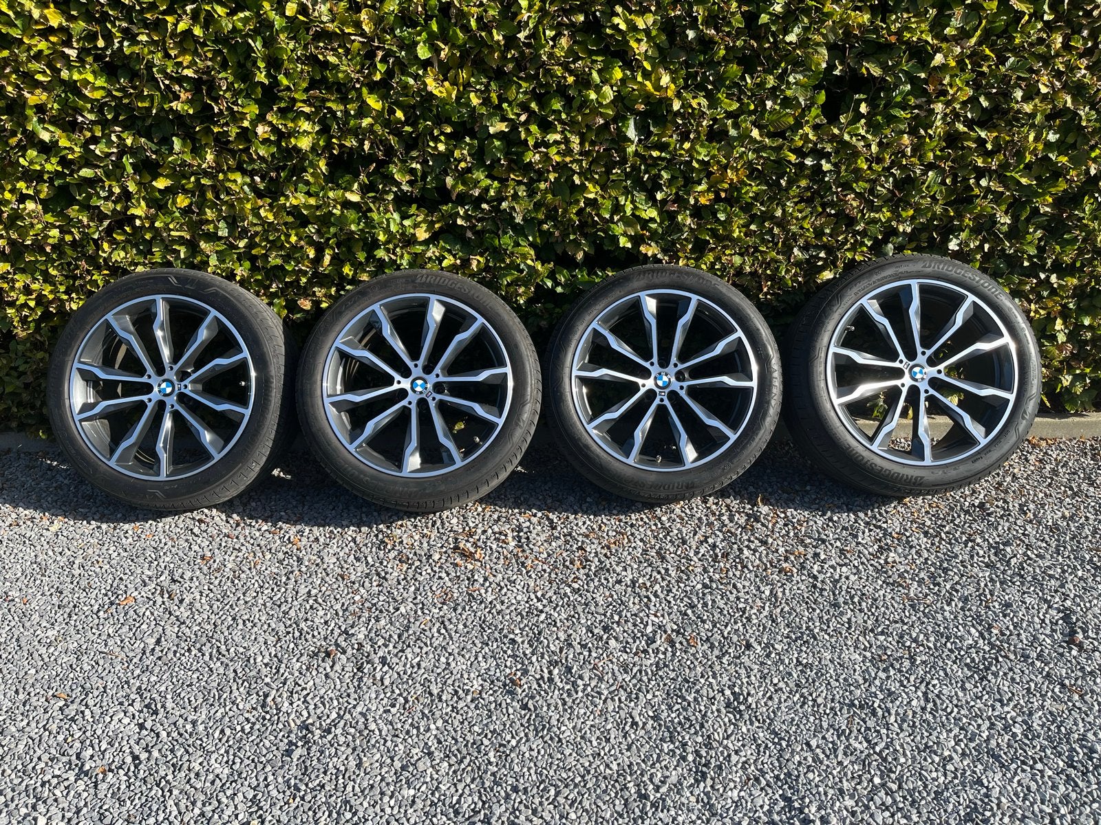 Breedset BMW X3 20 inch velgen met Bridgestone banden, Ophalen, Gebruikt, Banden en Velgen, Terreinwagen