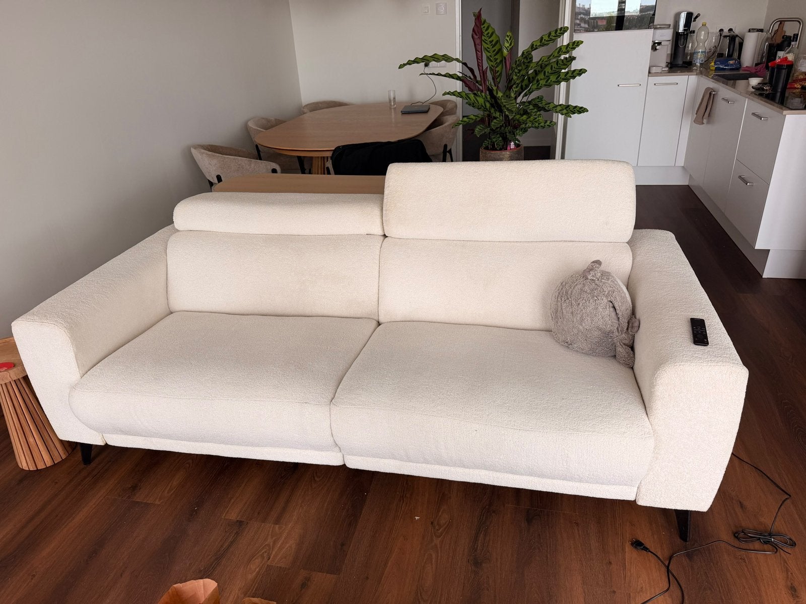 2-zitsbank met relaxfunctie - 220 x110, Ophalen, Gebruikt, Tweepersoons, 75 tot 100 cm