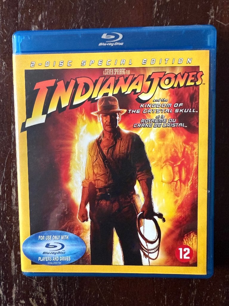Indiana Jones Kingdom of the Crystal Skull ( 2 Blu Ray Box ), Cd's en Dvd's, Blu-ray, Avontuur, Film, Ophalen of Verzenden, Zo goed als nieuw