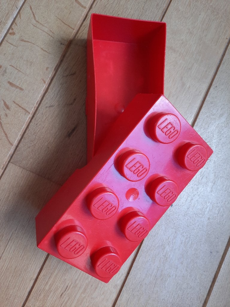 LEGO - Lunchbox Brick 8 - Polypropyleen - Rood, Ophalen of Verzenden, Zo goed als nieuw, Accessoire, Lego