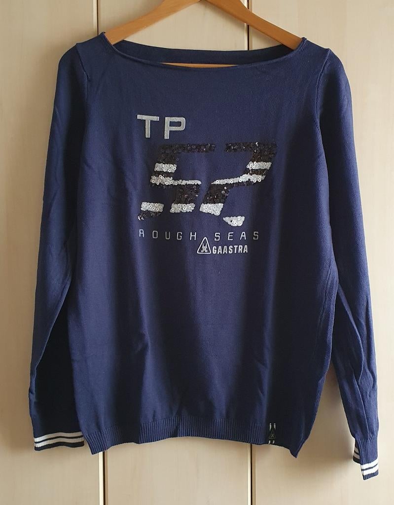Gaastra donkerblauwe trui met pailletten, maat 42, Kleding | Dames, Truien en Vesten, Gaastra, Maat 42/44 (L), Zo goed als nieuw