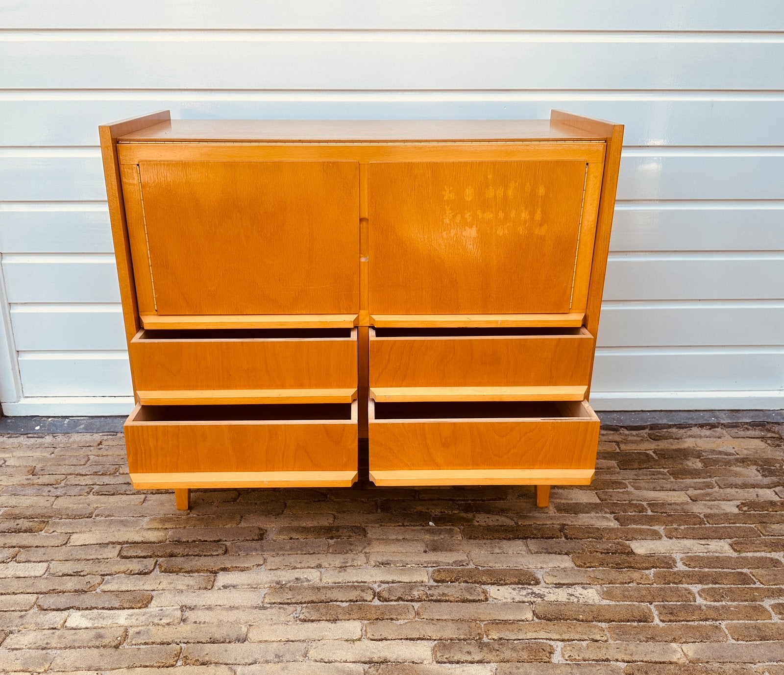 Deens vintage 60’s kastje - commode - buffet - kast, Huis en Inrichting, Kasten | Ladekasten, Ophalen, Gebruikt, Deens  Pastoe Braakman
