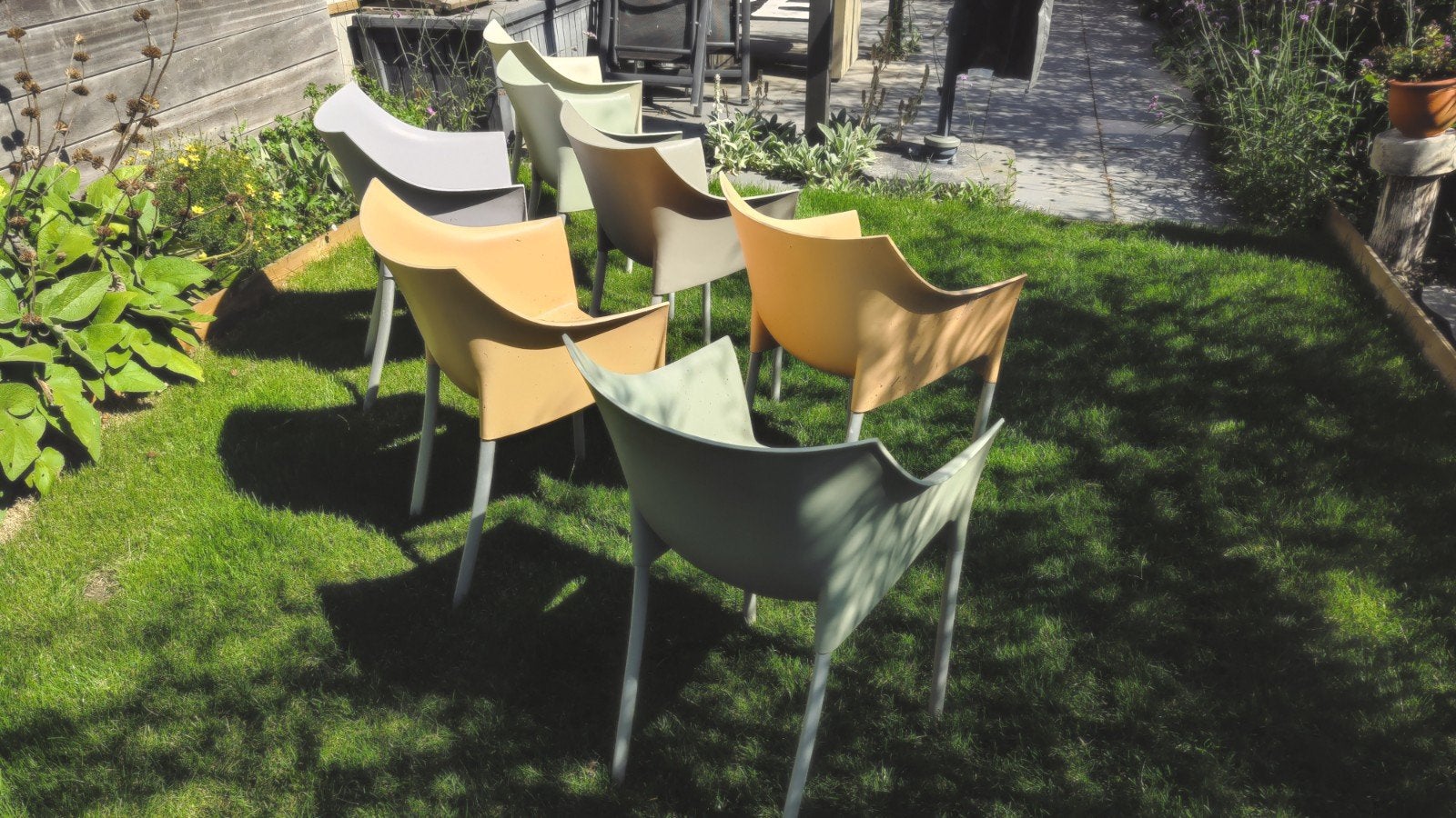 Philip Starck stoelen Dr No 7 stuks, Ticket of Toegangskaart