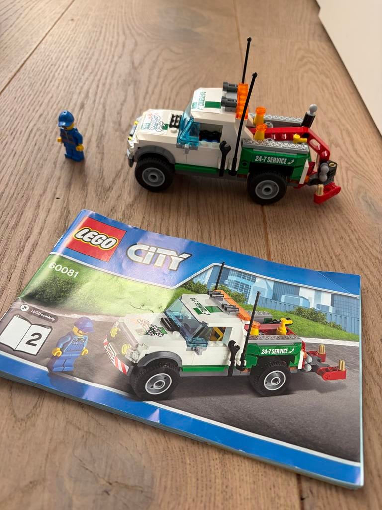 Lego City Sleepwagen met minifiguur en instructies, Ophalen of Verzenden, Gebruikt