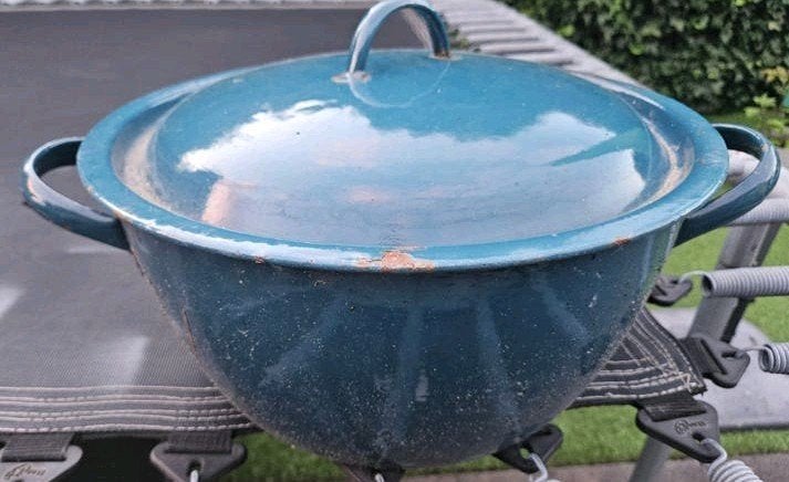 Emaille pan - Blauw, Ophalen of Verzenden