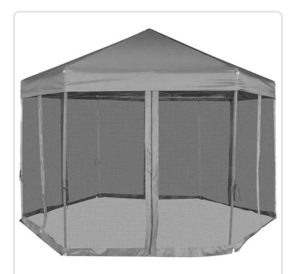 Progarden Partytent 6-hoekig incl. vliegengordijn, Tuin en Terras, Ophalen, Partytent, Minder dan 4 meter, Nieuw