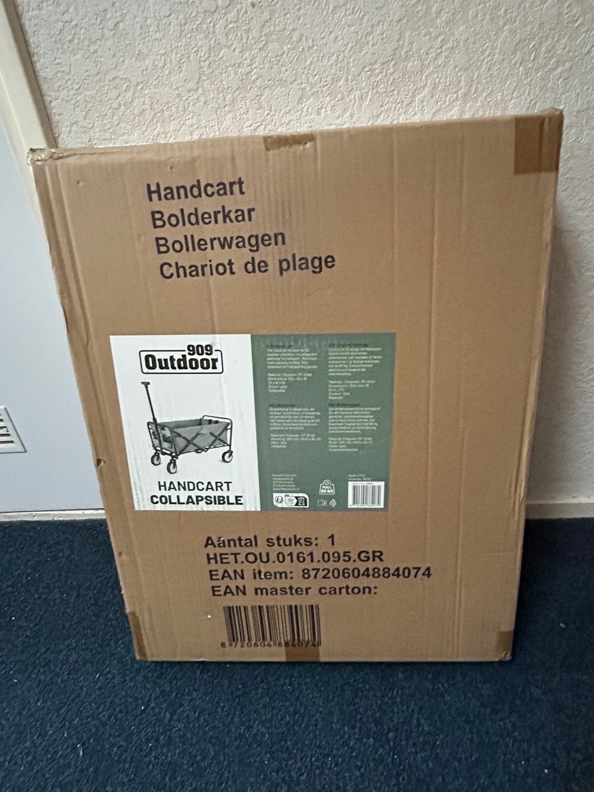 Bolderkar nieuw in doos, Caravans en Kamperen, Ophalen, Opvouwbaar, Nieuw