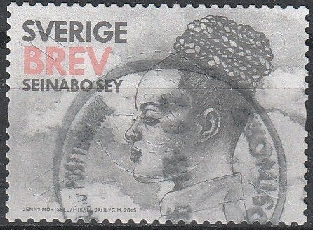 5450. Zweden 3034 gest. Zangeres Seinabo Sey, Ophalen of Verzenden, Zweden, Gestempeld