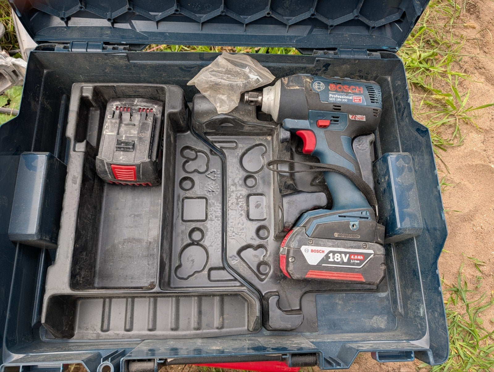 Bosch Professional GDS 18V-300 Accu Slagmoersleutel, Ophalen of Verzenden, Gebruikt, 600 watt of meer, Overige typen