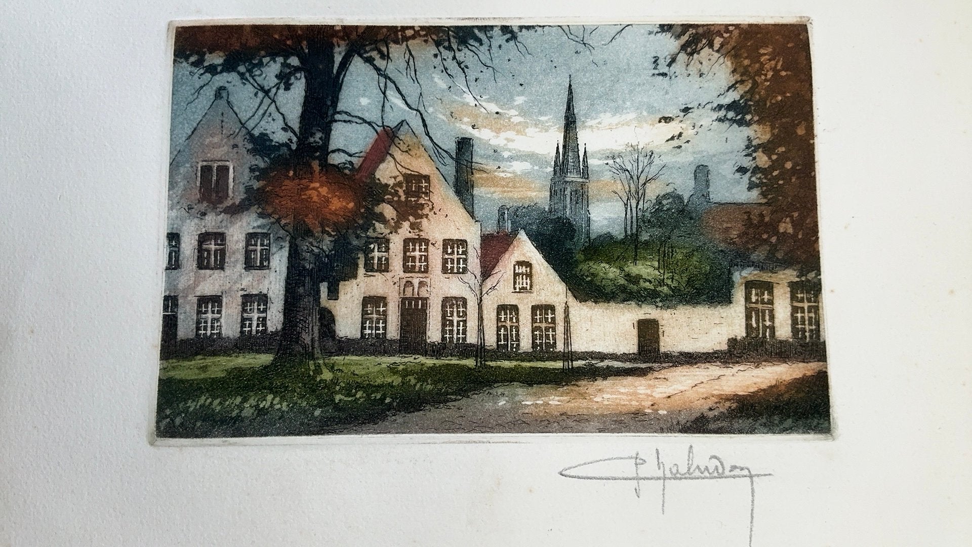 Kleurenets van P. chaludon uit 1930, Zo goed als nieuw, Voor 1940, Prent, Buitenland