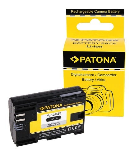 Battery LP-E6 LPE6 EOS R EOS 5D Mark II EOS 7D m. InfoChip, Nieuw
