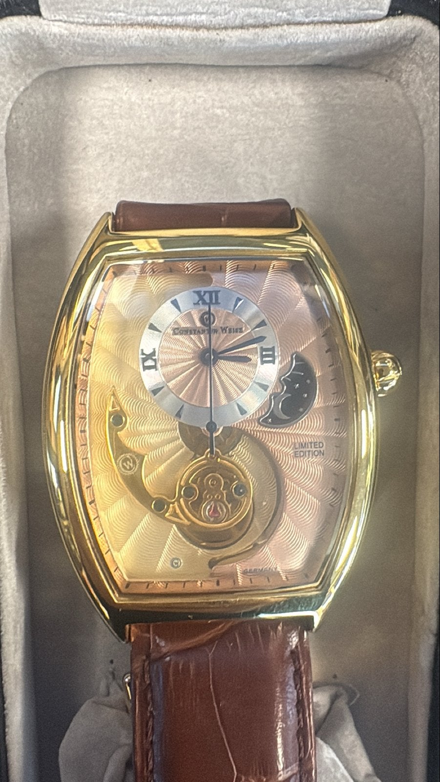 Constantin Weisz Limited Edition Polshorloge, Overige merken, Leer, Polshorloge, Ophalen of Verzenden