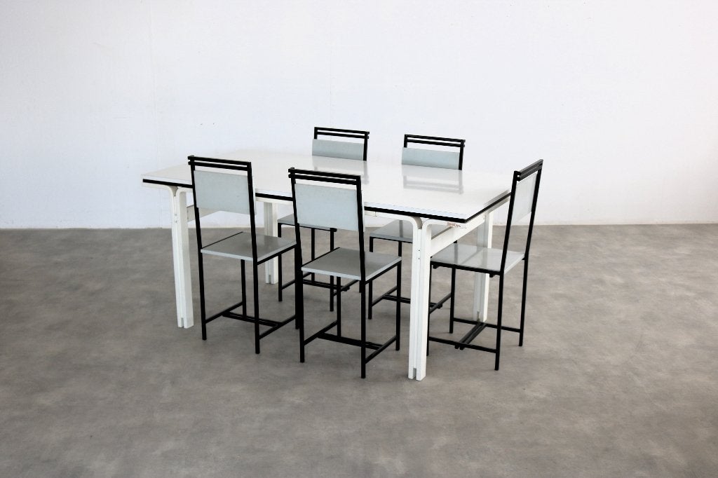 Vintage eetkamerstoelen | stoelen | jaren 60 | set van 5, Gebruikt, Bruin, ., Ophalen of Verzenden
