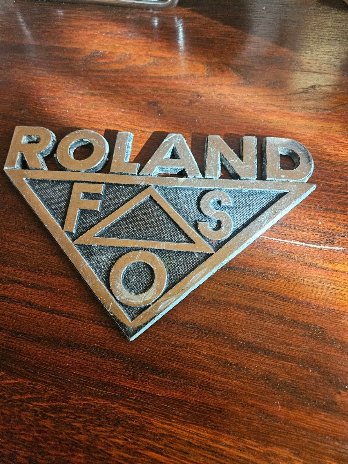Antieke Roland F.A.S. typeplaat, Ophalen of Verzenden