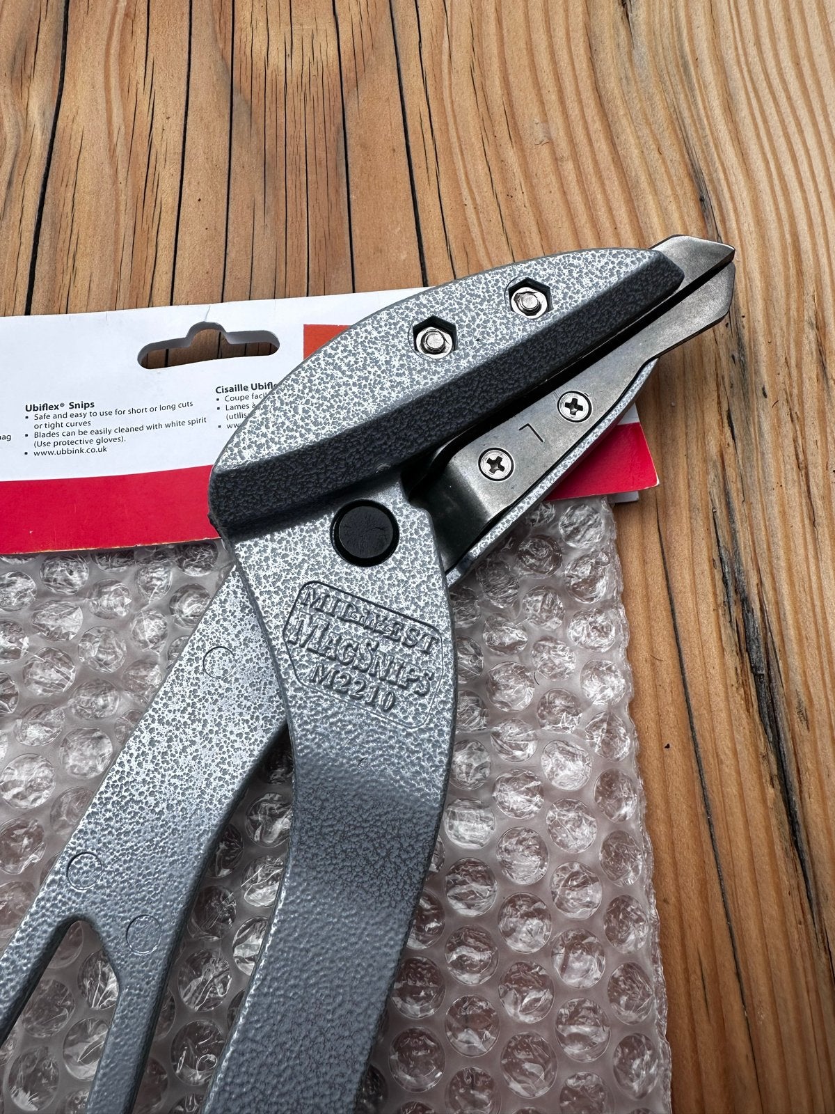 Ubiflex Snips M2210 - Handige knipschaar voor diverse klusse, Ophalen of Verzenden, Zo goed als nieuw, Snijgereedschap, Overige merken