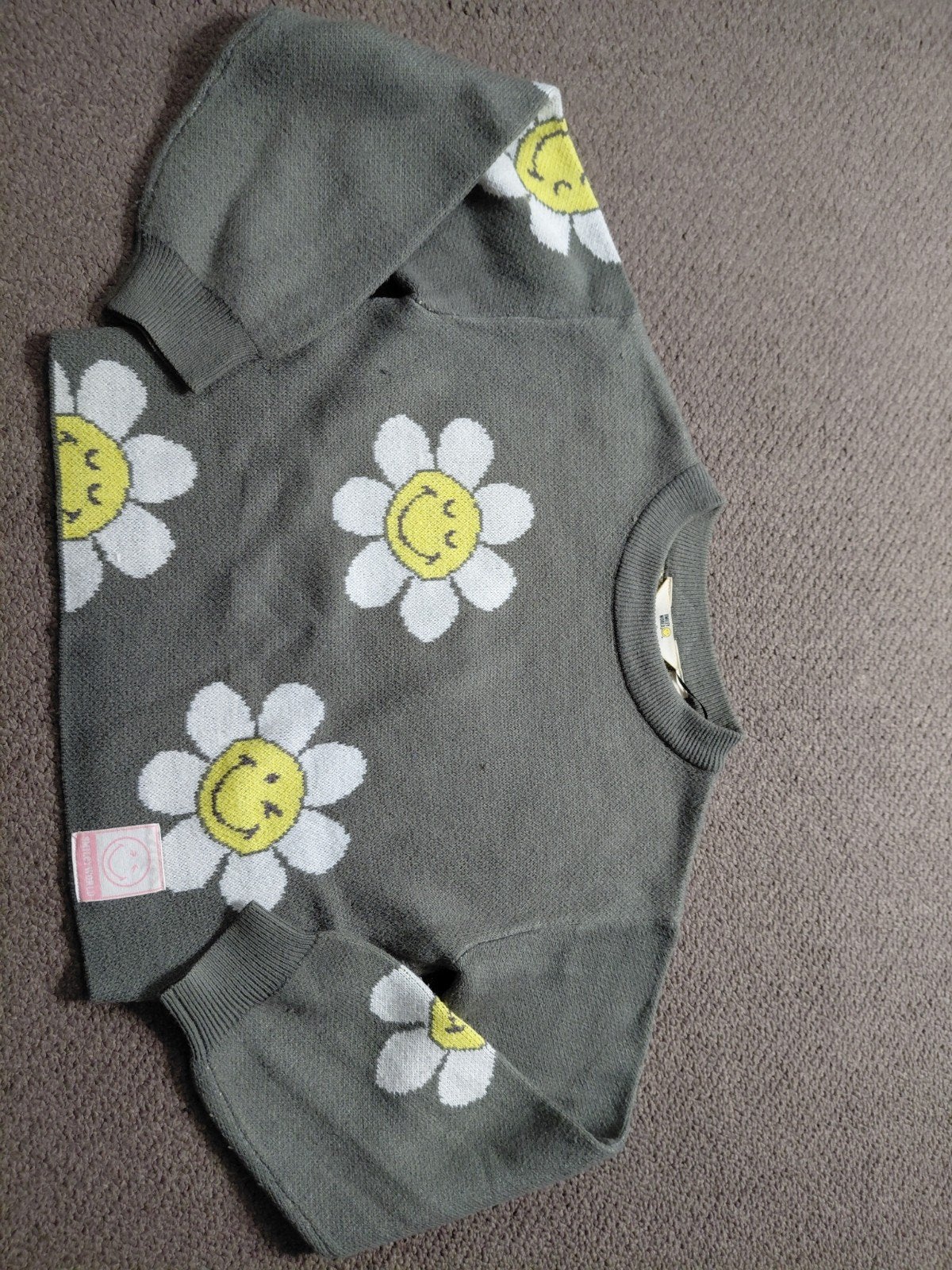 Leuke Smiley trui van H&M - Maat 146/152, Gebruikt, Meisje, Trui of Vest, H&M