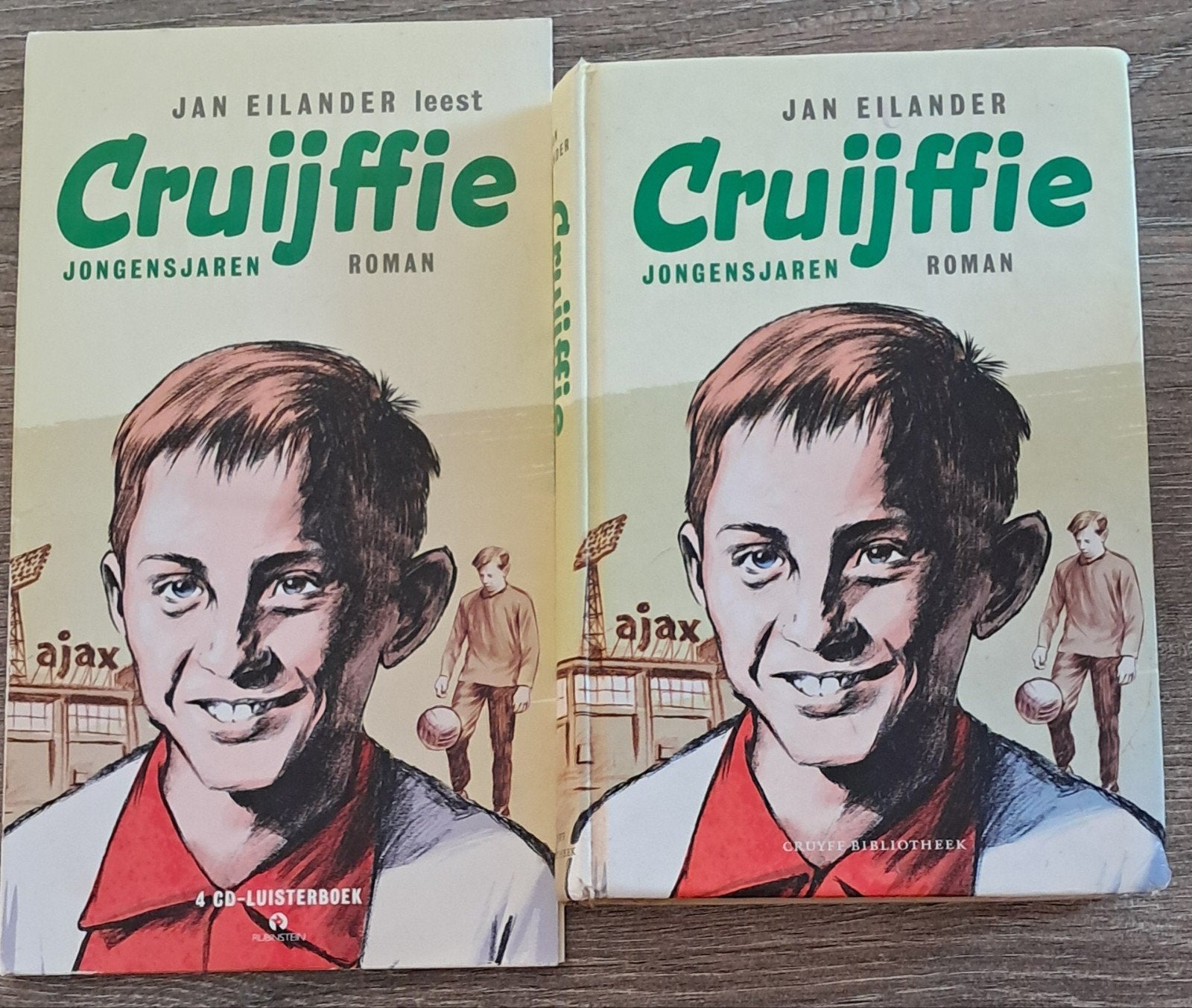 Cruijffie Jongensjaren Luisterboek (4 CD's) & Boek, Ophalen of Verzenden, Zo goed als nieuw, Boek of Tijdschrift