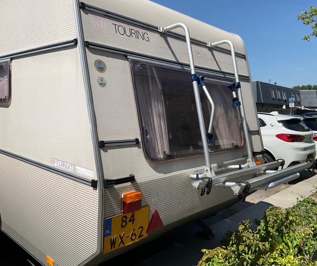 FIETSENDRAGER  OMNI  BIKE. voor  de Caravan, Ophalen, Gebruikt