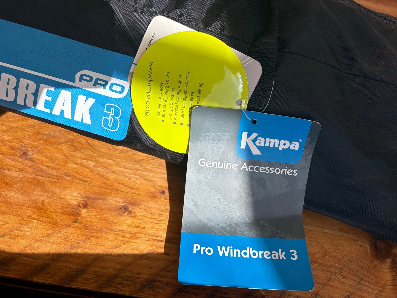 Kampa Pro Windbreak 3 - Nieuw in verpakking, Caravans en Kamperen, Ophalen of Verzenden, Nieuw