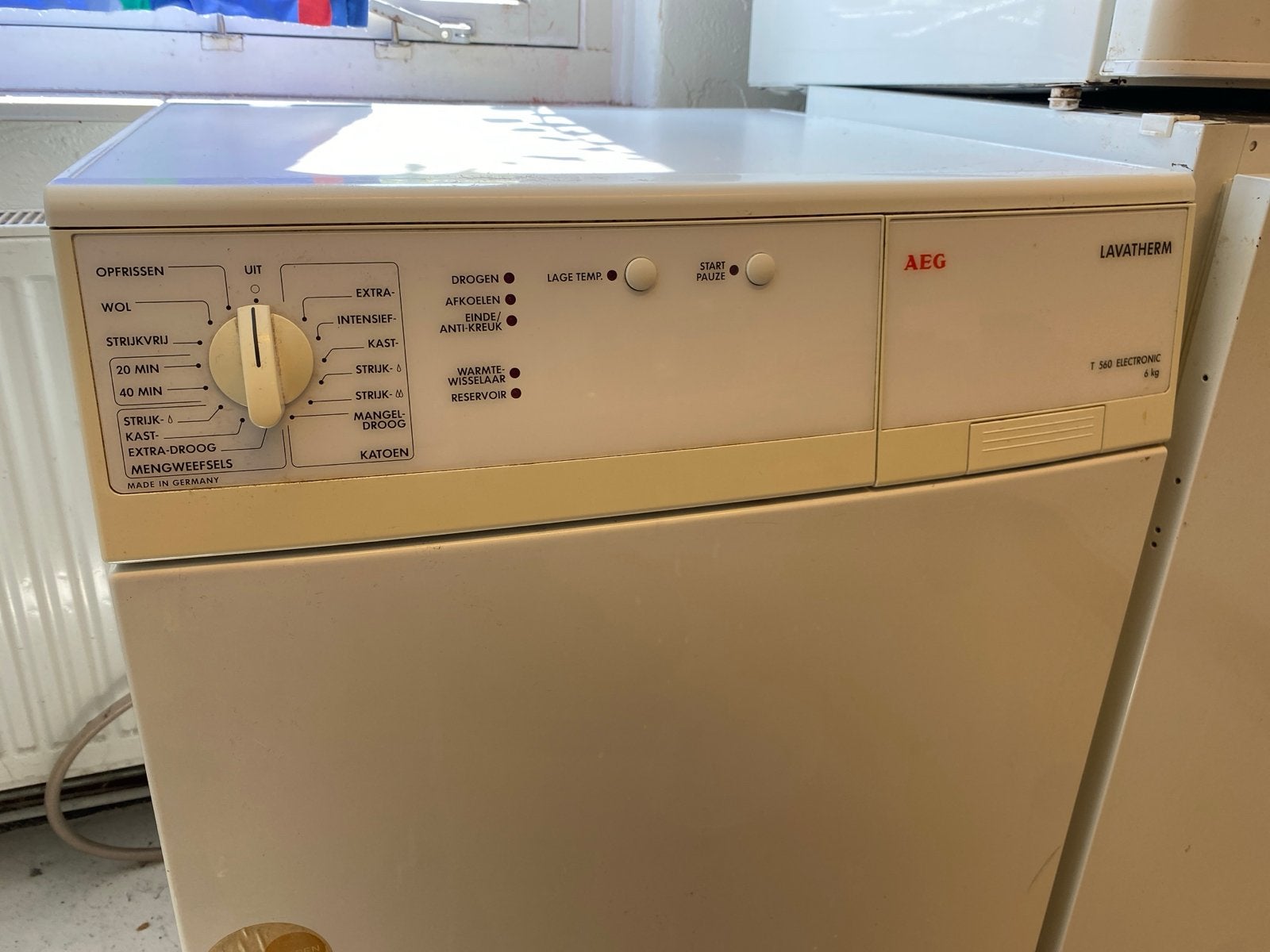 AEG Lavatherm T 560 Electronic Wasdroger - 6 kg, Witgoed en Apparatuur, Wasdrogers, Ophalen, Gebruikt, 4 tot 6 kg, Voorlader