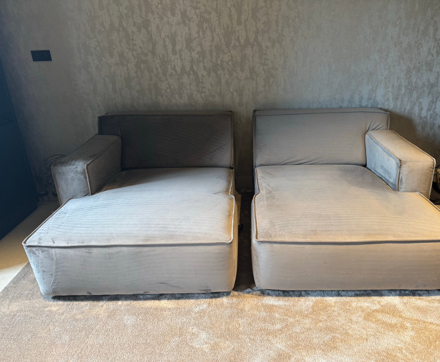 Richmond devon 2x lounge element. Kleur: grijs/taupe, Ophalen