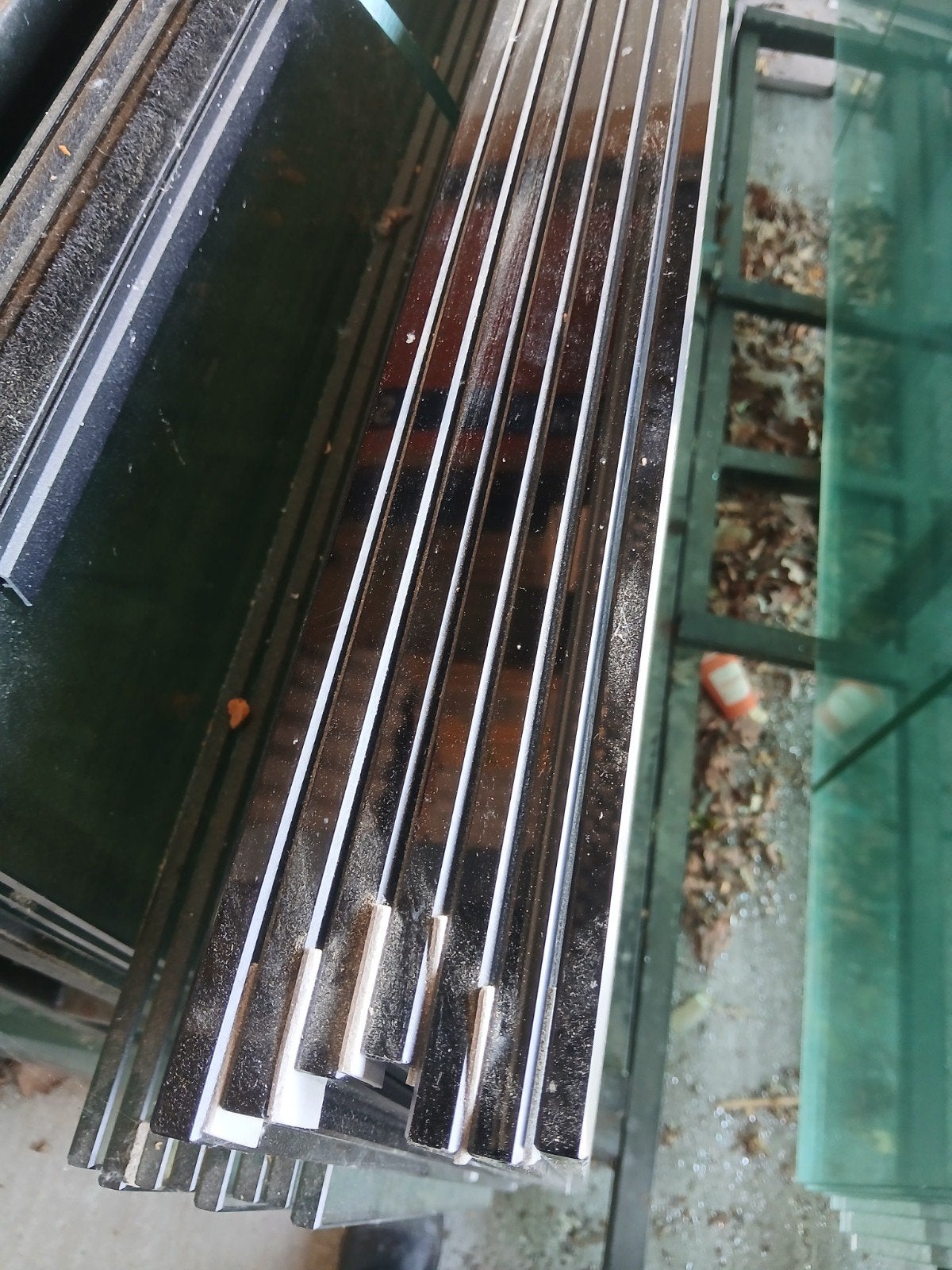 7 ongebruikte glazen panelen 980x2100 mm glazenschuifwans, Doe-het-zelf en Verbouw, Glas en Ramen, Ophalen of Verzenden, Nieuw