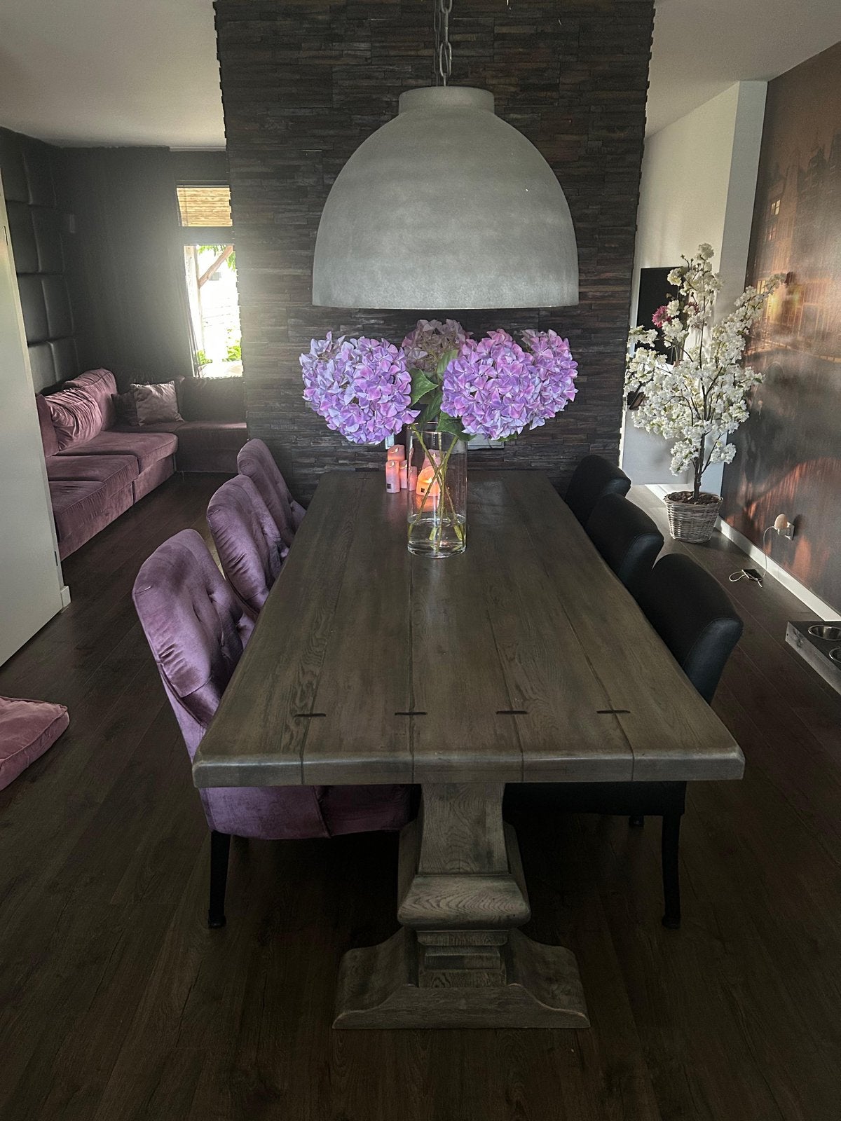 Lampem grijs Betonlook, Huis en Inrichting, Ophalen, Zo goed als nieuw