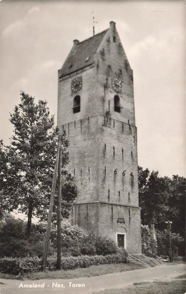 Ameland-Nes, Toren, Ophalen of Verzenden, 1960 tot 1980, Ongelopen, Waddeneilanden