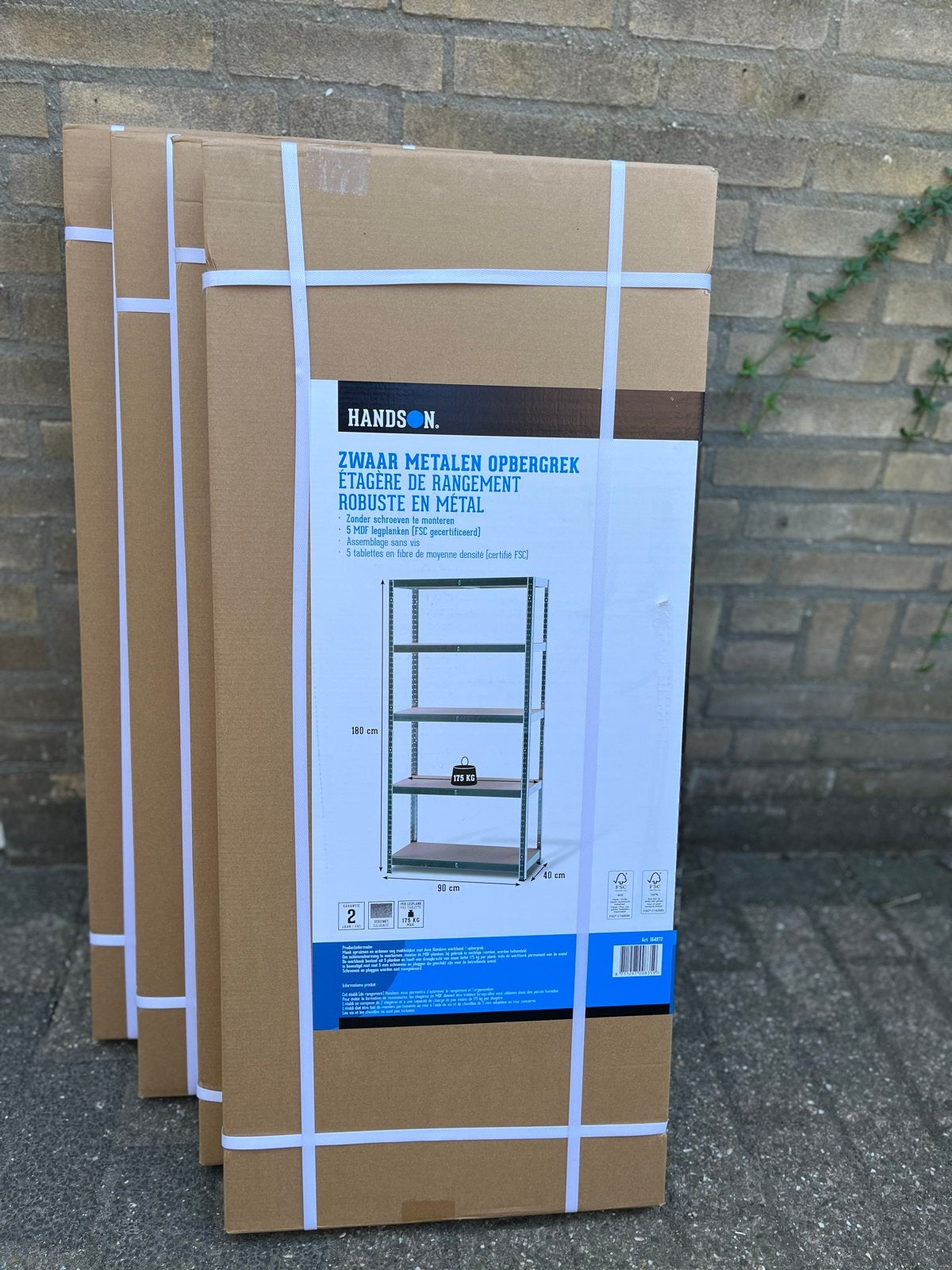 Handson Zwaar Metalen Opbergrek - Nieuw in Doos, Huis en Inrichting, Kasten | Stellingkasten, Ophalen, Nieuw
